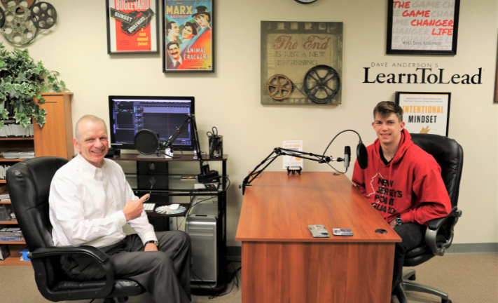 Dave Anderson and Paul Mulcahy in the LearnToLead Production Studio