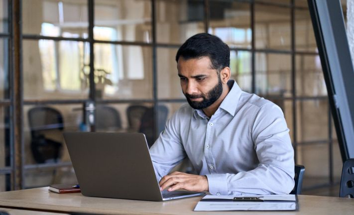 Person using laptop